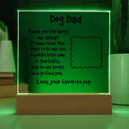 Gift for Dog Dad Custom Photo Upload Acrylic Plaque