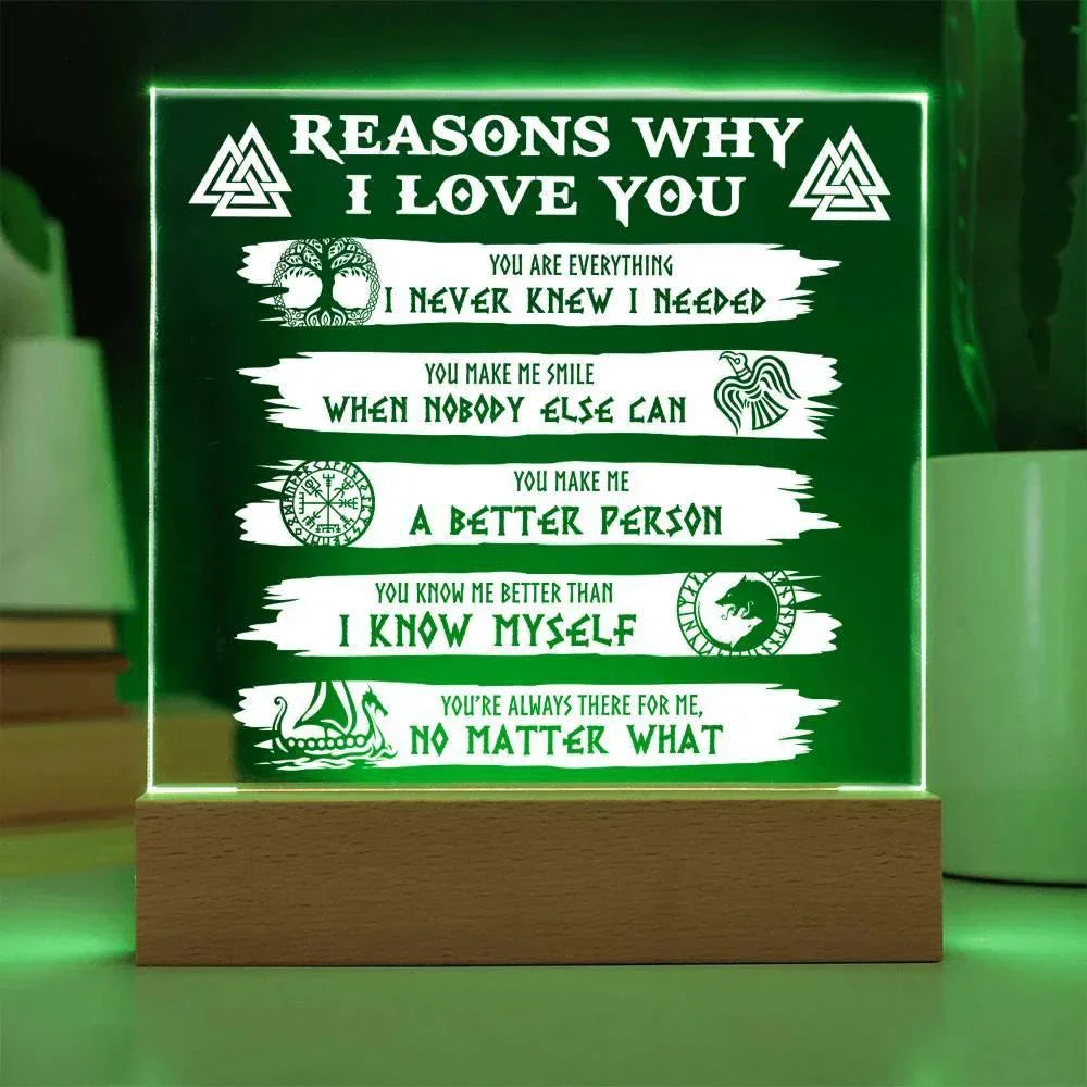 Reasons Why-Everything I Needed-Acryic Acrylic Plaque