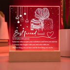 Best Friend Definition Acrylic Plaque – Friendship LED Light Gift | Thoughtful Christmas, Birthday Present for Bestie, Sister, or Soulmate