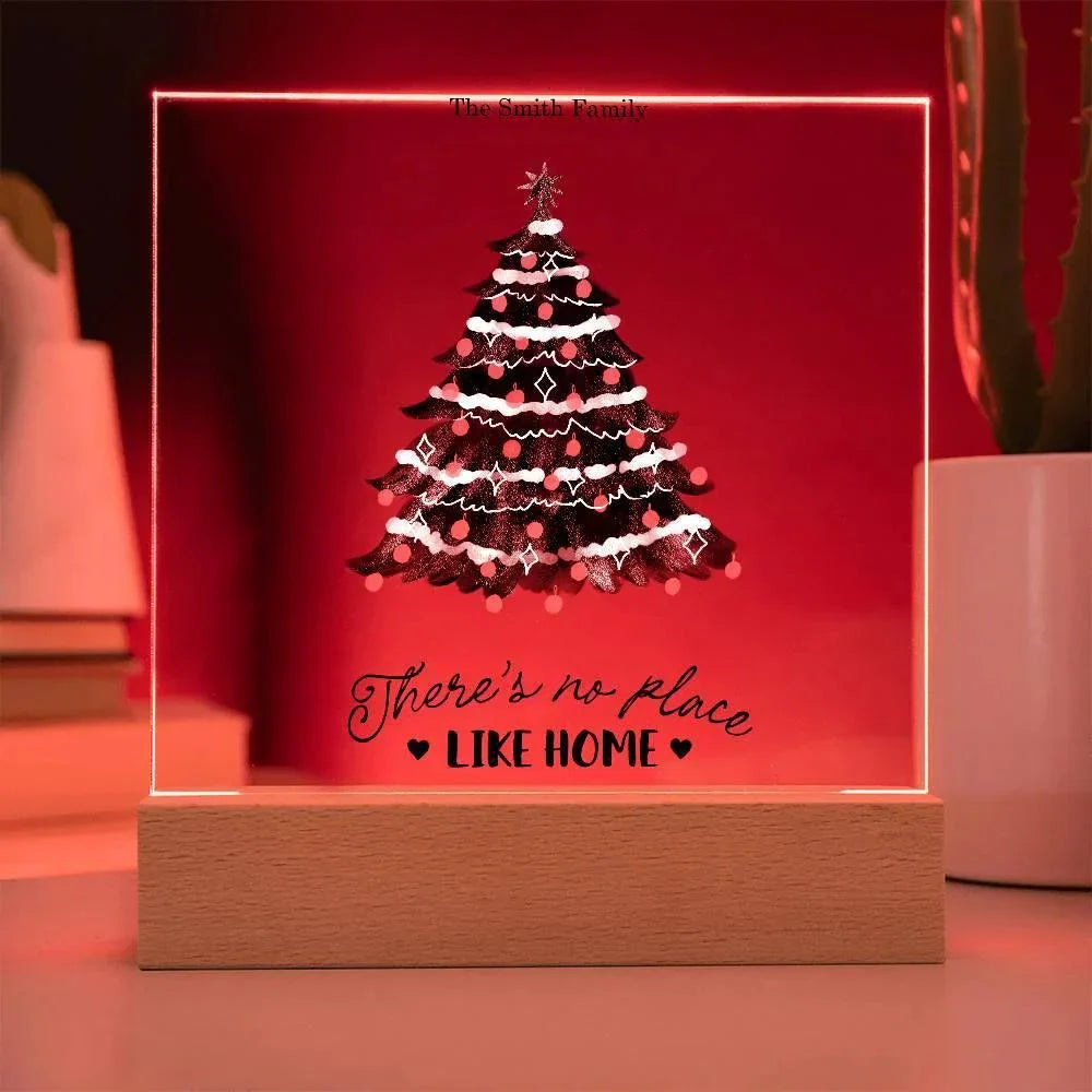 Personalized LED Acrylic Plaque – Romantic or Holiday Gift with Custom Name and Sentiment | Multiple Designs & Light Base Options