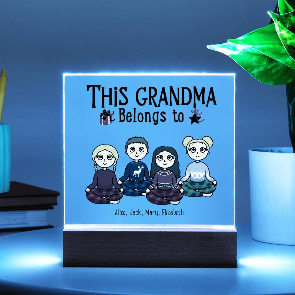 Grandmother Personalized Gift From Grandkids Acrylic Plaque - Mallard Moon Gift Shop