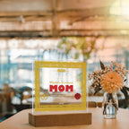 World's Greatest Mom Personalized Certificate – LED Acrylic Plaque Gift for Mother's Day