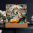 A Mother's Love" LED Acrylic Plaque – A Heartwarming Gift for Mother's Day, Baby Showers, or New Baby Arrival