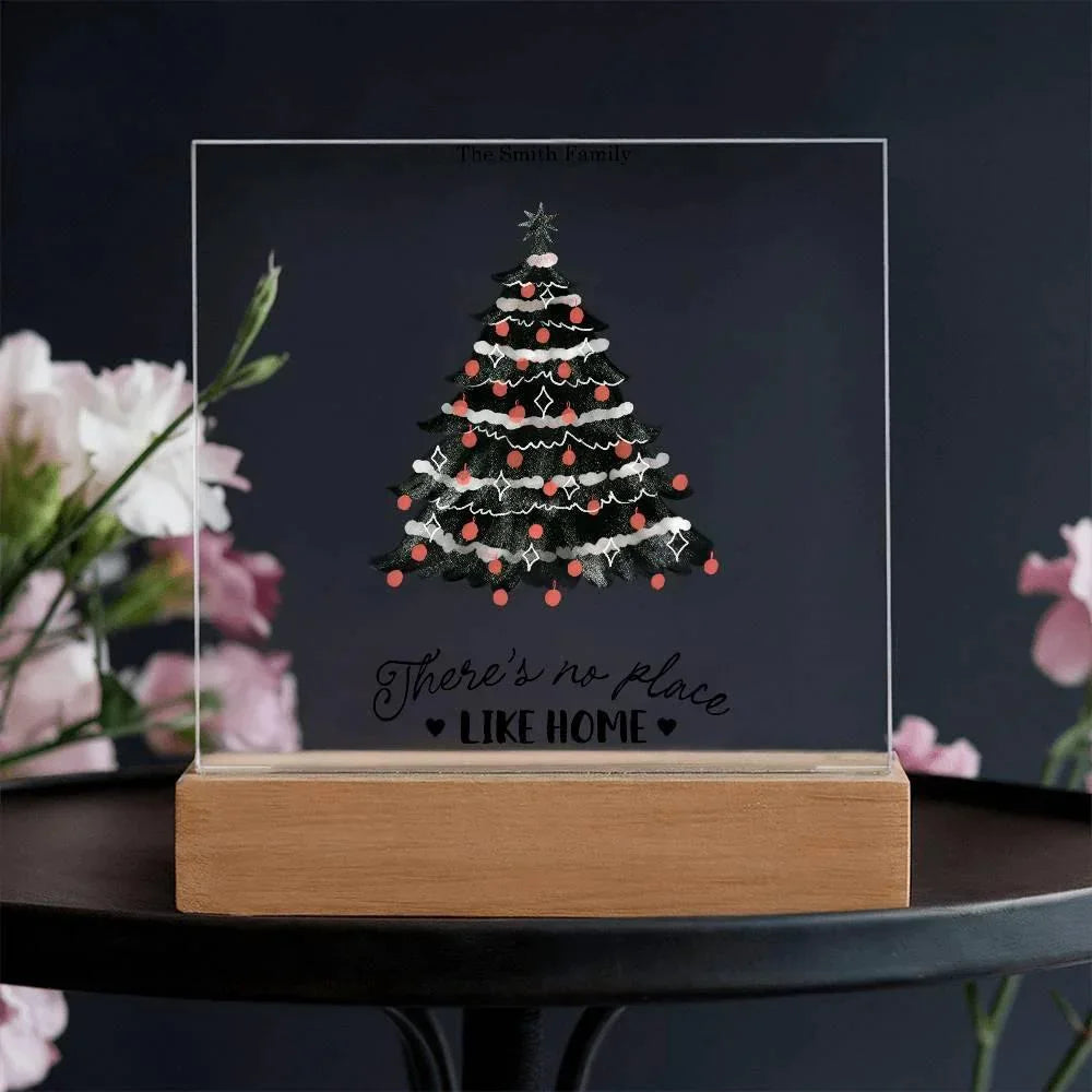 Personalized LED Acrylic Plaque – Romantic or Holiday Gift with Custom Name and Sentiment | Multiple Designs & Light Base Options
