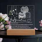 Best Friend Definition Acrylic Plaque – Friendship LED Light Gift | Thoughtful Christmas, Birthday Present for Bestie, Sister, or Soulmate
