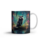 Enchanted Raccoon Coffee Mug – Magical Forest Raccoon Design | 11oz & 15oz Ceramic Mug