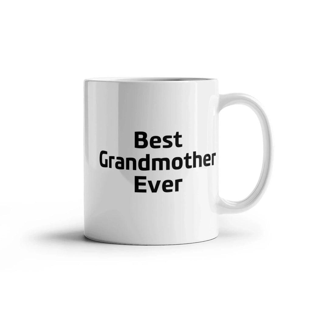 Best Grandmother Ever – Elegant White Ceramic Coffee Mug Gift for Grandma, Sweet Present from Grandkids, Kids, or Daughter