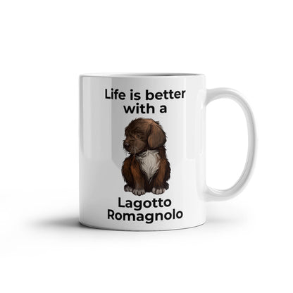 Life Is Better with a Lagotto Romagnolo Coffee Mug – Cute Dog Lover Gift for Lagotto Romagnolo Owners, Breeders & Pet Parents
