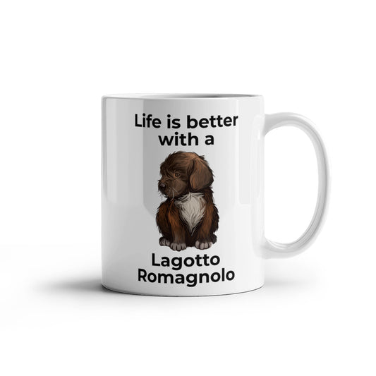 Life Is Better with a Lagotto Romagnolo Coffee Mug – Cute Dog Lover Gift for Lagotto Romagnolo Owners, Breeders & Pet Parents