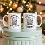 American Eskimo World's Best Dog Mom Custom Ceramic Coffee Mug