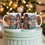 Good Things Are Coming Coffee Mug – Motivational Floral Mug with Stylish Woman, Positive Quote Gift for Women, Friends, Coworkers & Coffee Lovers