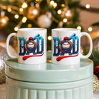 Baseball Dad Mug – Sports-Themed Ceramic Coffee Cup – Gift for Baseball-Loving Father or Coach