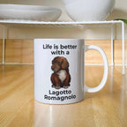 Life Is Better with a Lagotto Romagnolo Coffee Mug – Cute Dog Lover Gift for Lagotto Romagnolo Owners, Breeders & Pet Parents