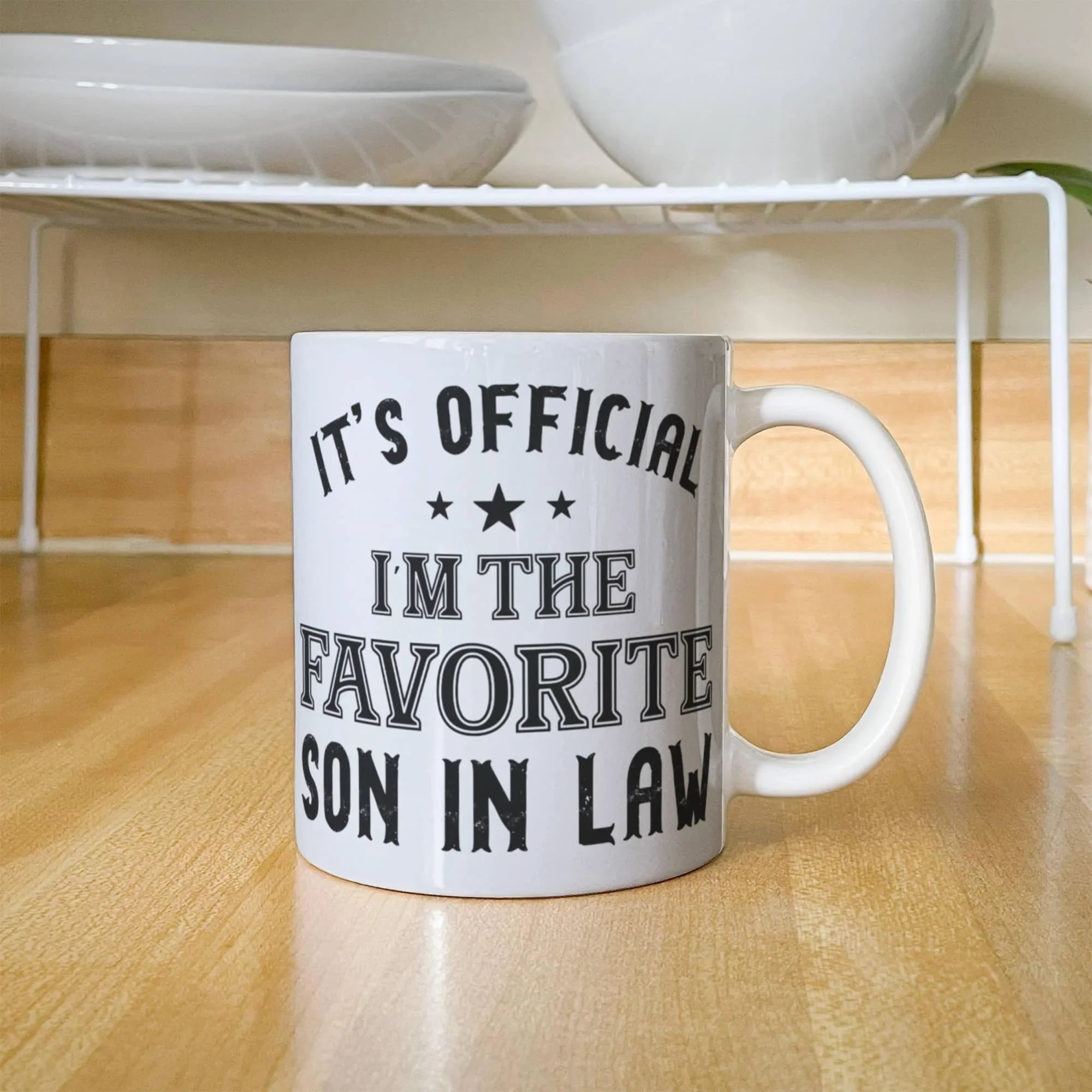 It's Official, I'm the Favorite Son-In-Law – White Ceramic Coffee Mug (11oz & 15oz)