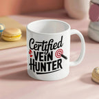 Certified Vein Hunter Phlebotomist Mug – Funny Medical Lab Tech Gift for Coworkers, Nurses & Students