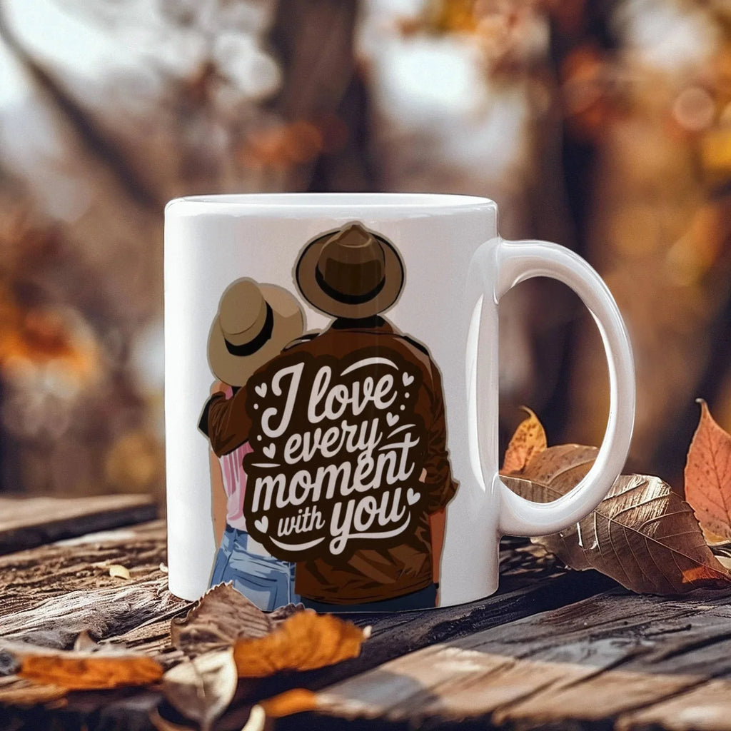 I Love Every Moment With You Mug – Romantic Couple Coffee Cup, Valentine's Day Gift for Husband, Wife, Boyfriend, Girlfriend & Anniversary