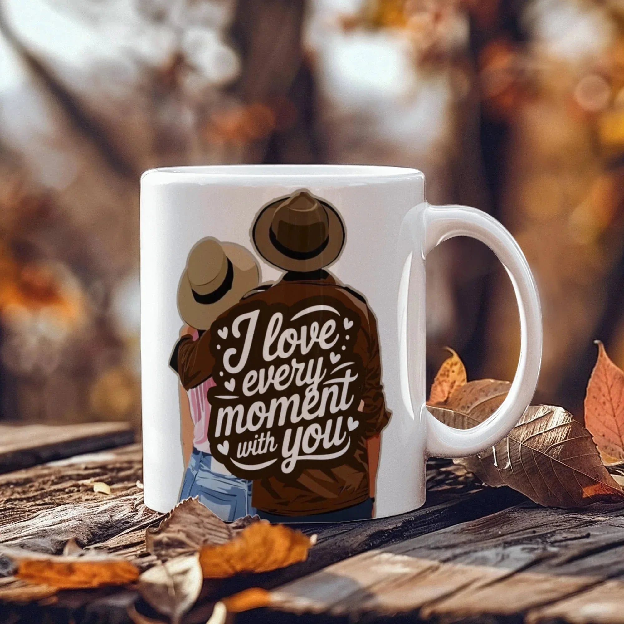 I Love Every Moment With You Mug – Romantic Couple Coffee Cup, Valentine's Day Gift for Husband, Wife, Boyfriend, Girlfriend & Anniversary