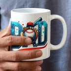 Baseball Dad Mug – Sports-Themed Ceramic Coffee Cup – Gift for Baseball-Loving Father or Coach