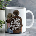 I Love Every Moment With You Mug – Romantic Couple Coffee Cup, Valentine's Day Gift for Husband, Wife, Boyfriend, Girlfriend & Anniversary