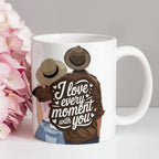 I Love Every Moment With You Mug – Romantic Couple Coffee Cup, Valentine's Day Gift for Husband, Wife, Boyfriend, Girlfriend & Anniversary