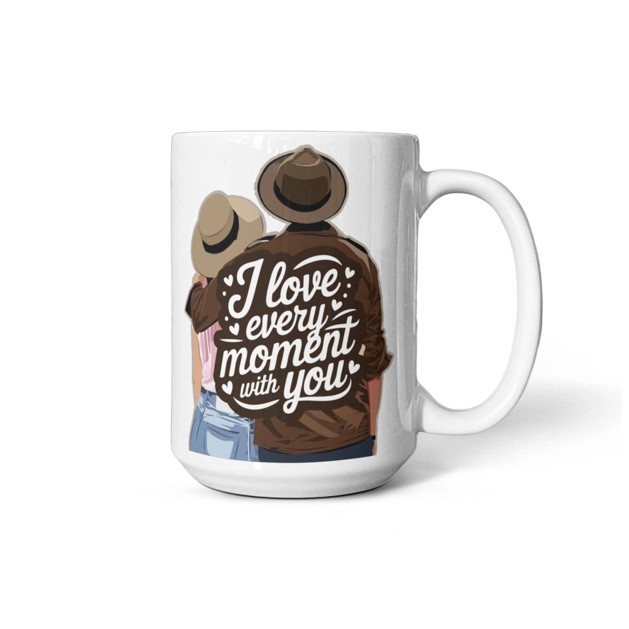 I Love Every Moment With You Mug – Romantic Couple Coffee Cup, Valentine's Day Gift for Husband, Wife, Boyfriend, Girlfriend & Anniversary