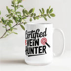 Certified Vein Hunter Phlebotomist Mug – Funny Medical Lab Tech Gift for Coworkers, Nurses & Students
