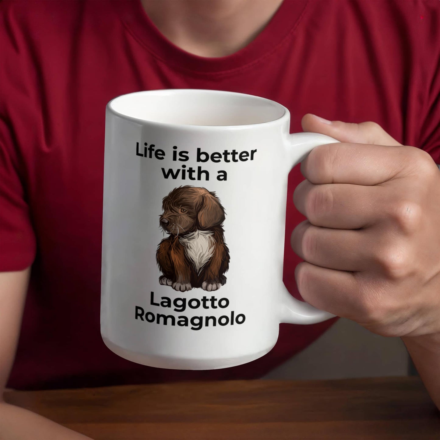 Life Is Better with a Lagotto Romagnolo Coffee Mug – Cute Dog Lover Gift for Lagotto Romagnolo Owners, Breeders & Pet Parents
