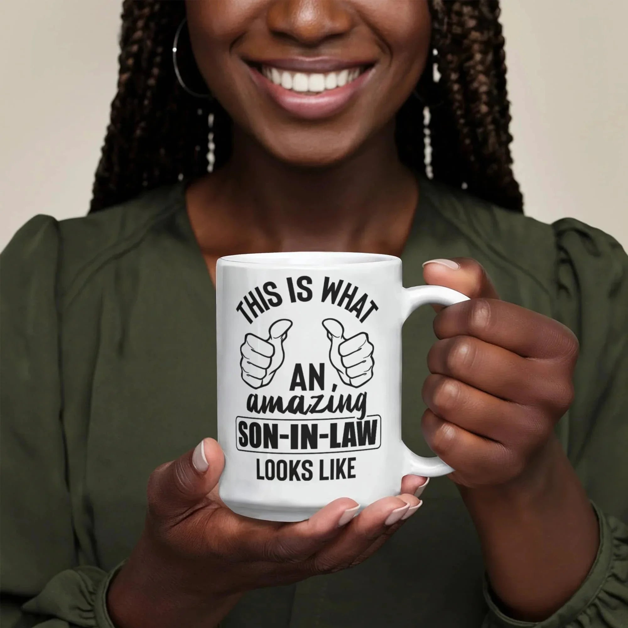This Is What an Amazing Son-In-Law Looks Like – Ceramic Coffee Mug (11oz & 15oz)