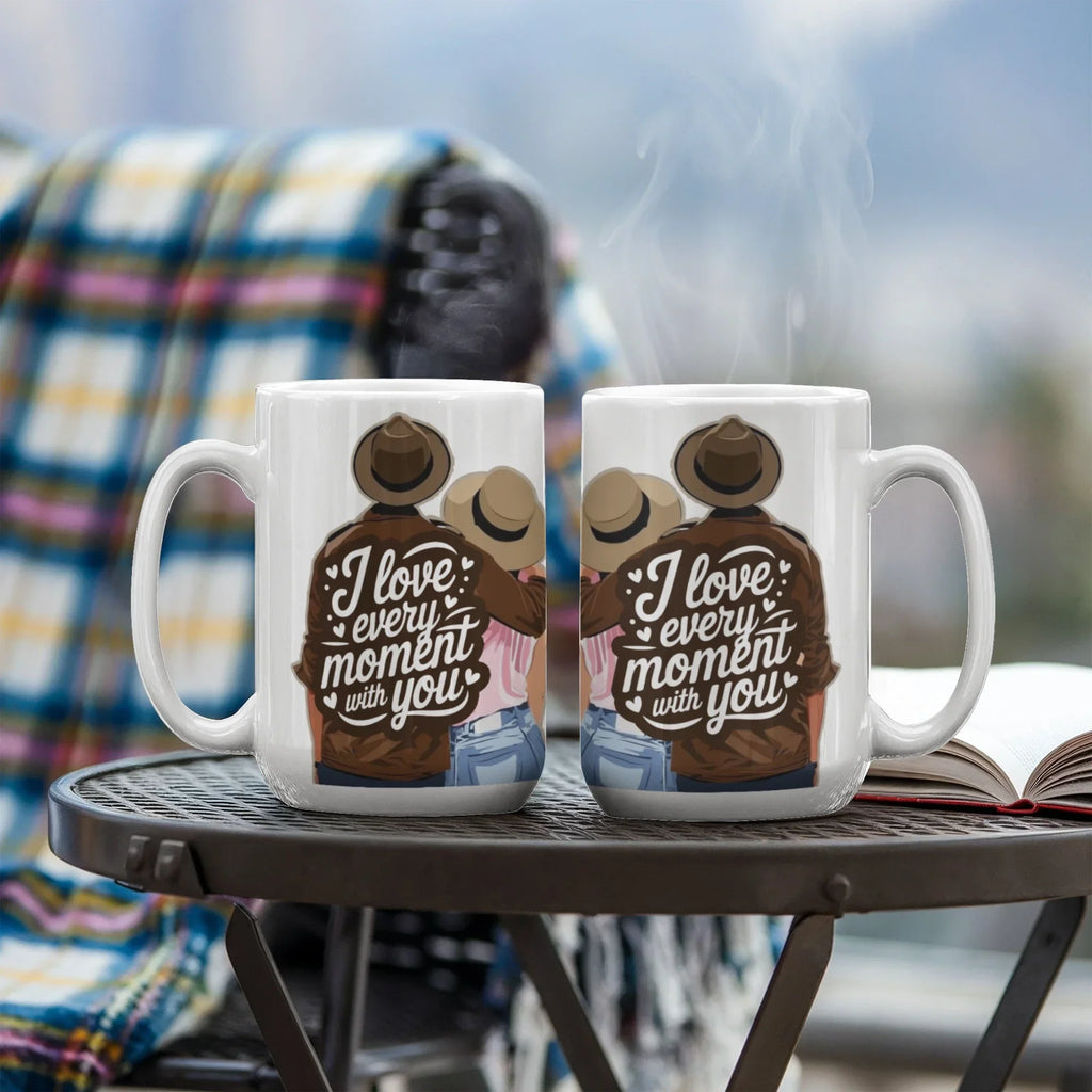 I Love Every Moment With You Mug – Romantic Couple Coffee Cup, Valentine's Day Gift for Husband, Wife, Boyfriend, Girlfriend & Anniversary