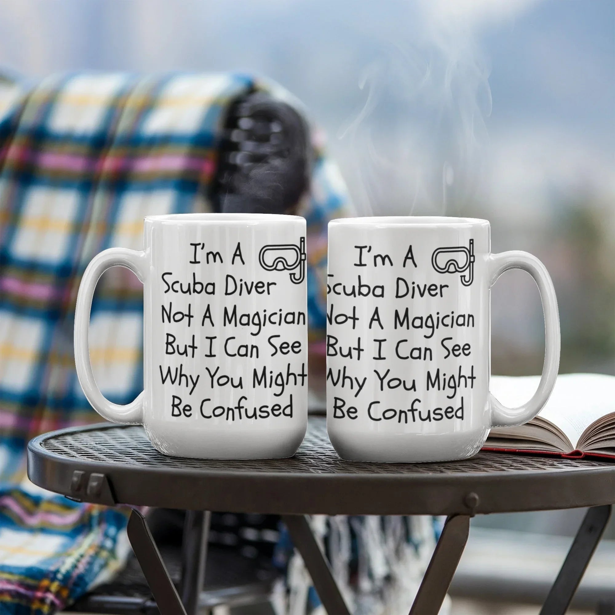 Funny Scuba Diving Coffee Mug - I'm a Scuba Diver, Not a Magician