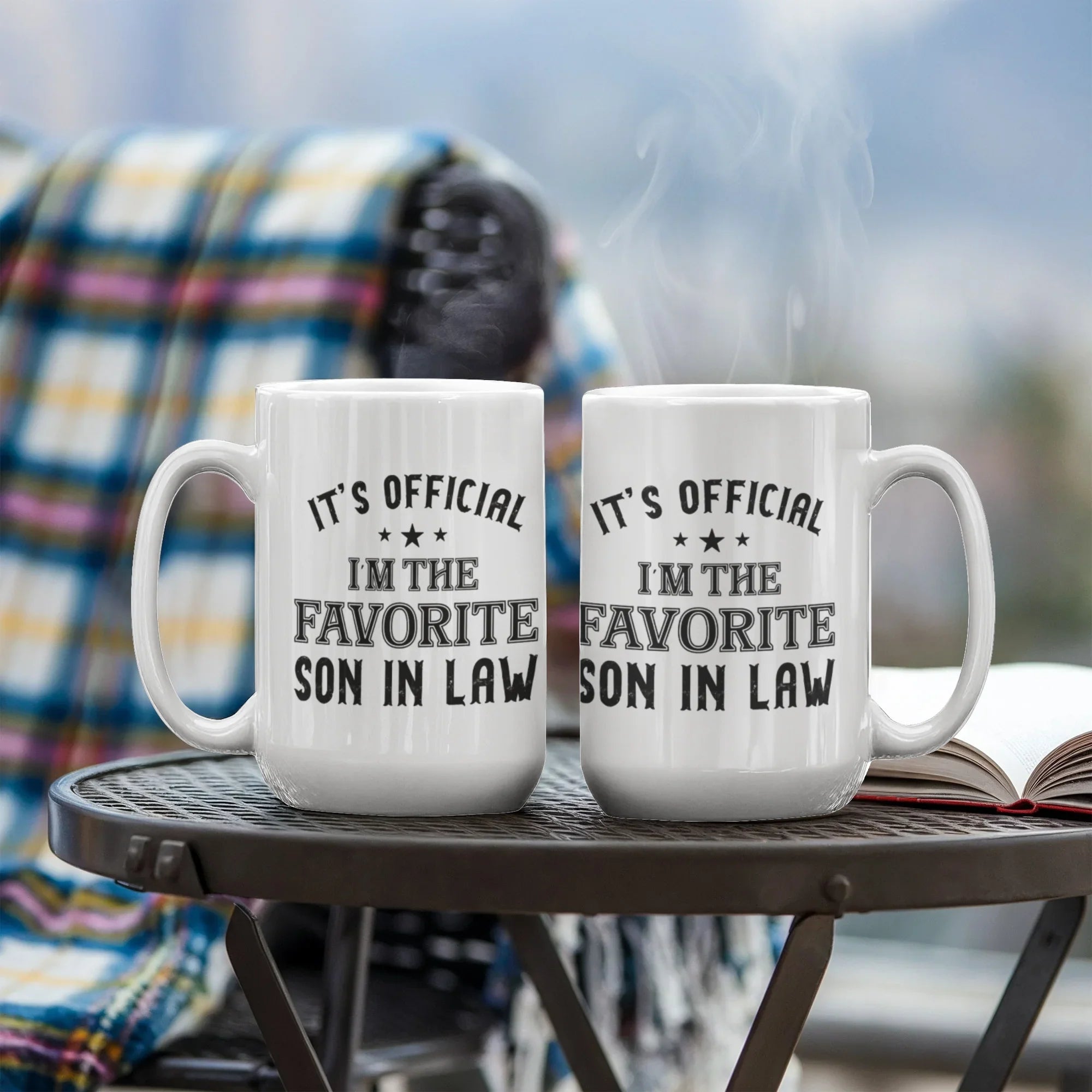 It's Official, I'm the Favorite Son-In-Law – White Ceramic Coffee Mug (11oz & 15oz)