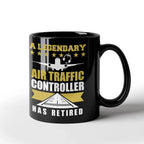 Legendary Air Traffic Controller Has Retired Black Ceramic Coffee Mug