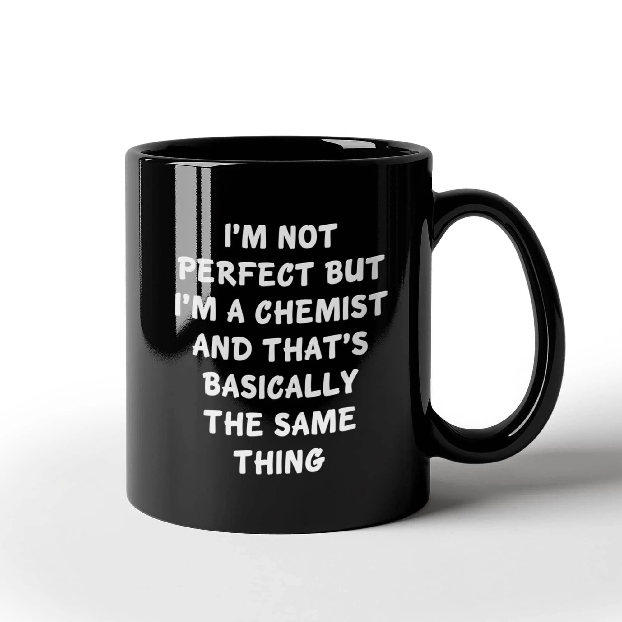 Feel Like a Pro with This Funny Chemist Black Coffee Mug for Graduation, Gifts from Friends to Chemistry Lovers for Unique and Personalized Present