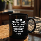 Feel Like a Pro with This Funny Chemist Black Coffee Mug for Graduation, Gifts from Friends to Chemistry Lovers for Unique and Personalized Present