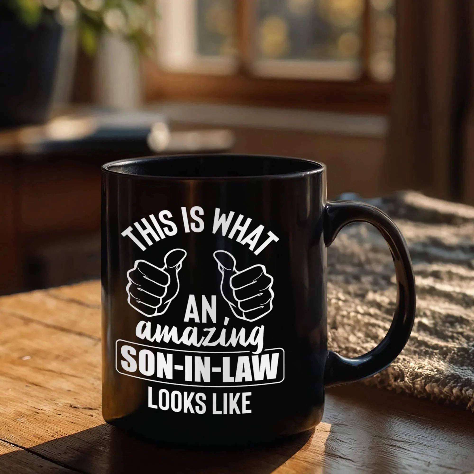 This Is What an Amazing Son-In-Law Looks Like – Black Ceramic Coffee Mug