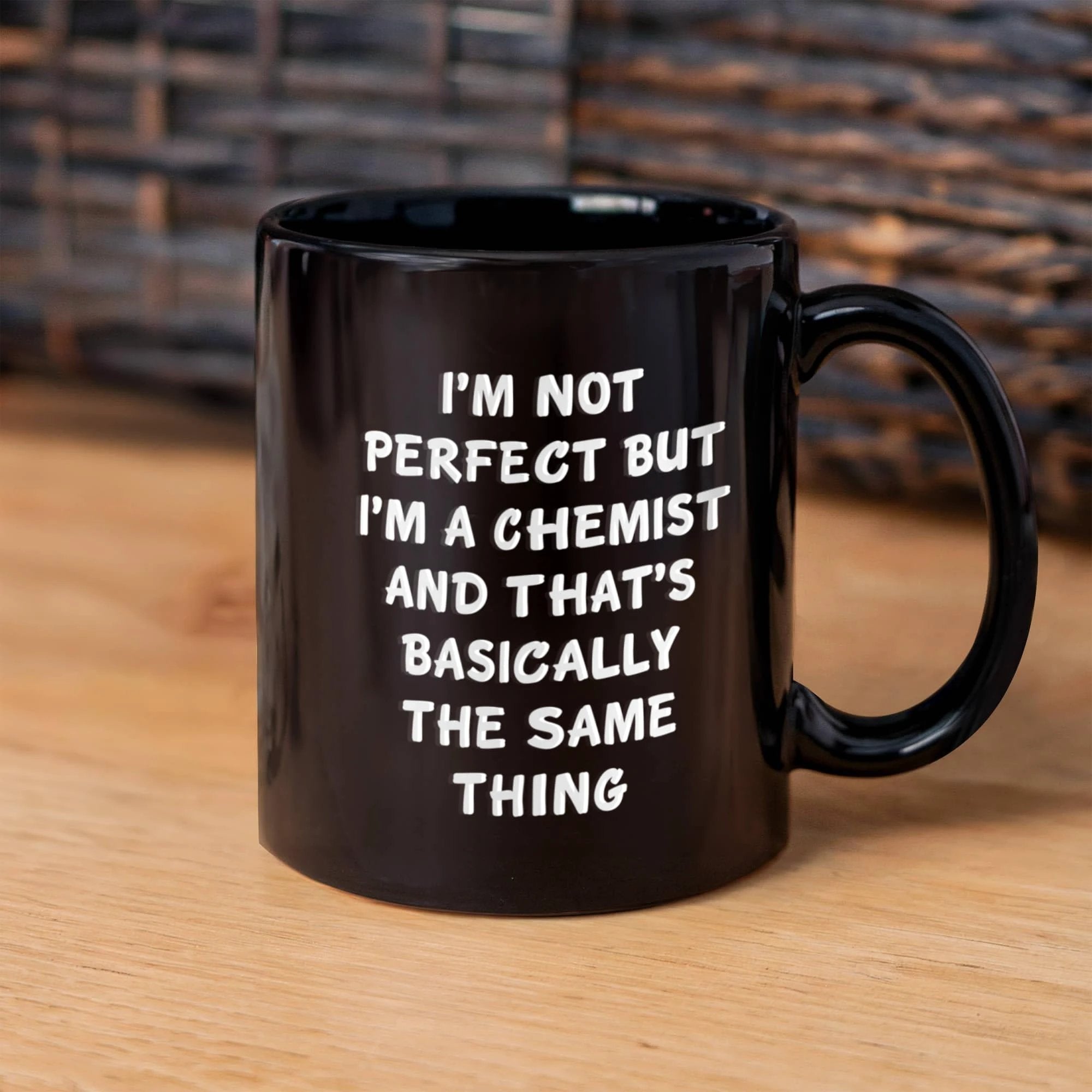 Feel Like a Pro with This Funny Chemist Black Coffee Mug for Graduation, Gifts from Friends to Chemistry Lovers for Unique and Personalized Present