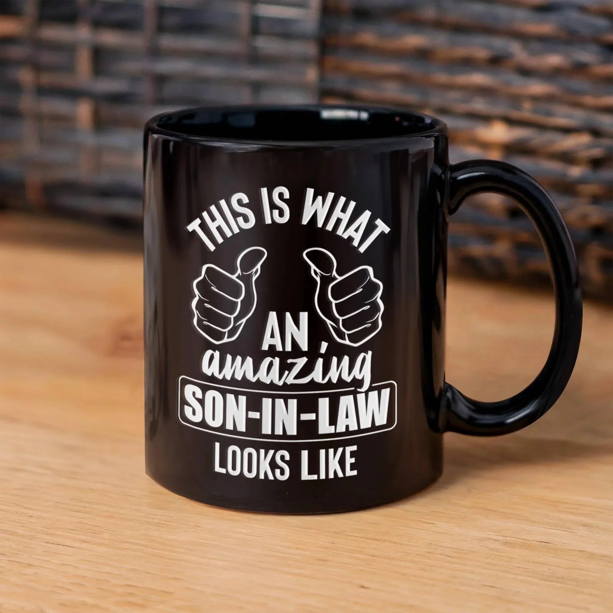 This Is What an Amazing Son-In-Law Looks Like – Black Ceramic Coffee Mug
