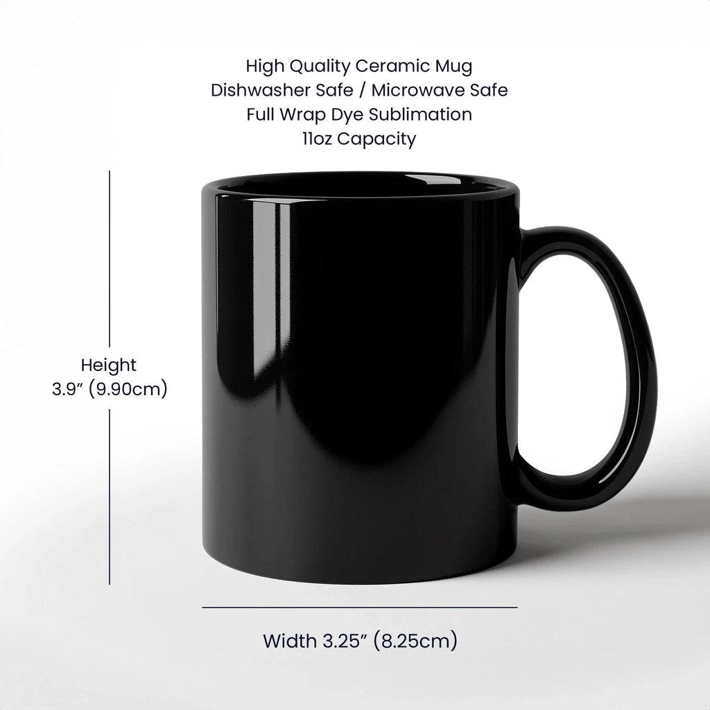 D.O.G.E. Coffee Mug – Funny Conservative Political Gift – Fighting Fraud, Cutting Waste, Saving Billions – 11oz & 15oz Black Ceramic Cup