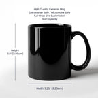 D.O.G.E. Coffee Mug – Funny Conservative Political Gift – Fighting Fraud, Cutting Waste, Saving Billions – 11oz & 15oz Black Ceramic Cup
