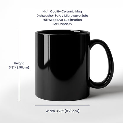 D.O.G.E. Coffee Mug – Funny Conservative Political Gift – Fighting Fraud, Cutting Waste, Saving Billions – 11oz & 15oz Black Ceramic Cup - Mallard Moon Gift Shop