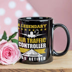 Legendary Air Traffic Controller Has Retired Black Ceramic Coffee Mug