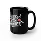 Certified Vein Hunter Phlebotomist Black Coffee Mug – Funny Medical Lab Tech Gift for Coworkers, Nurses & Students - Mallard Moon Gift Shop