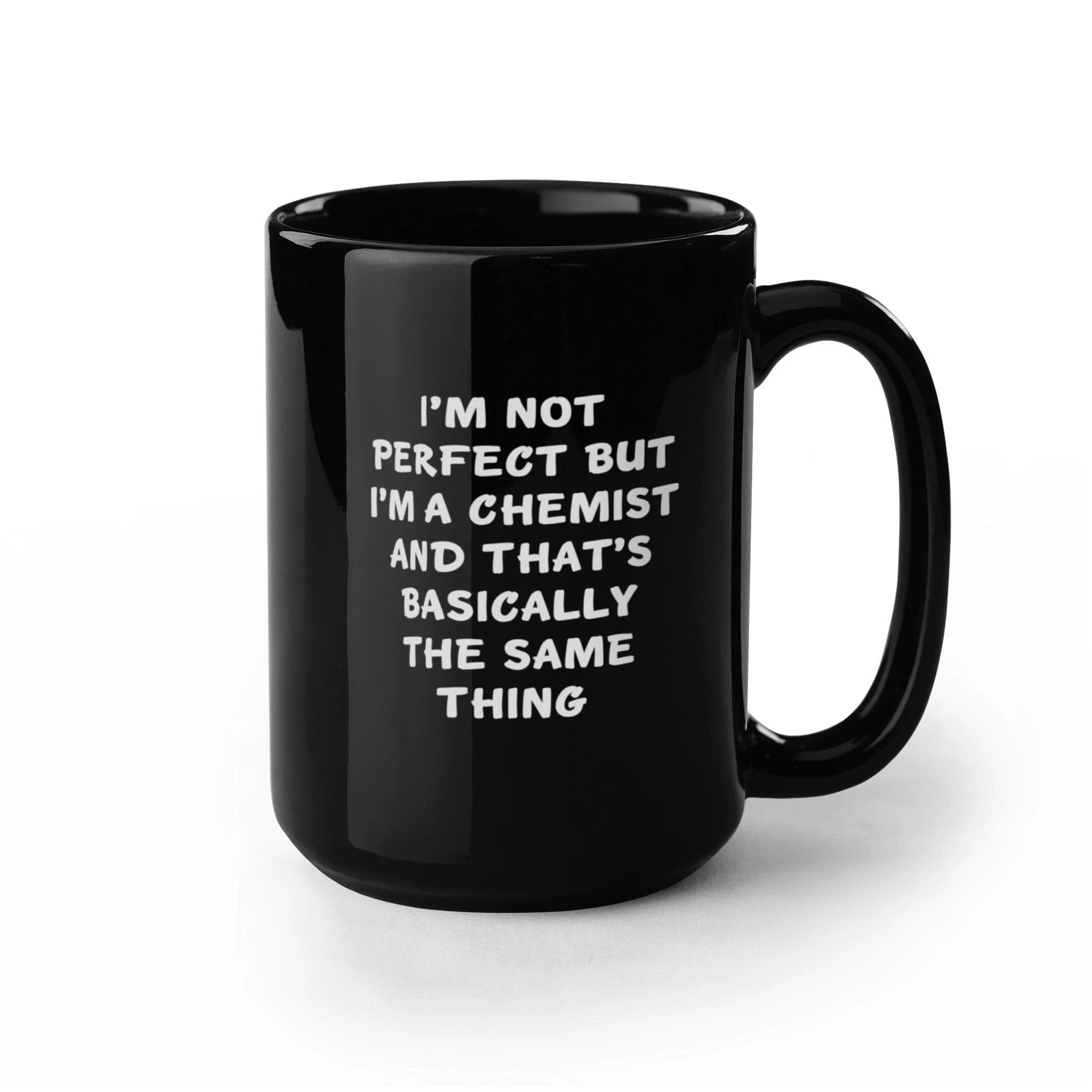 Feel Like a Pro with This Funny Chemist Black Coffee Mug for Graduation, Gifts from Friends to Chemistry Lovers for Unique and Personalized Present