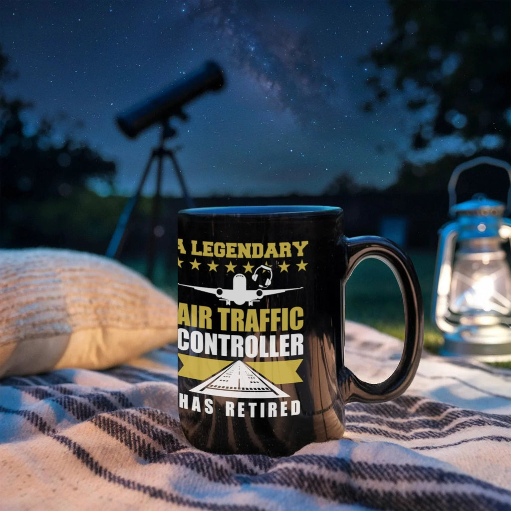 Legendary Air Traffic Controller Has Retired Black Ceramic Coffee Mug