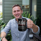 D.O.G.E. Coffee Mug – Funny Conservative Political Gift – Fighting Fraud, Cutting Waste, Saving Billions – 11oz & 15oz Black Ceramic Cup