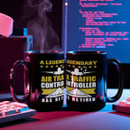 Legendary Air Traffic Controller Has Retired Black Ceramic Coffee Mug