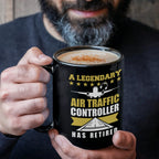 Legendary Air Traffic Controller Has Retired Black Ceramic Coffee Mug