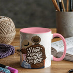 I Love Every Moment With You Mug – Romantic Couple Two-tone Color Accent Coffee Cup, Valentine's Day Gift for Husband, Wife, Boyfriend, Girlfriend & Anniversary