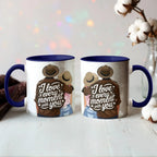 I Love Every Moment With You Mug – Romantic Couple Two-tone Color Accent Coffee Cup, Valentine's Day Gift for Husband, Wife, Boyfriend, Girlfriend & Anniversary