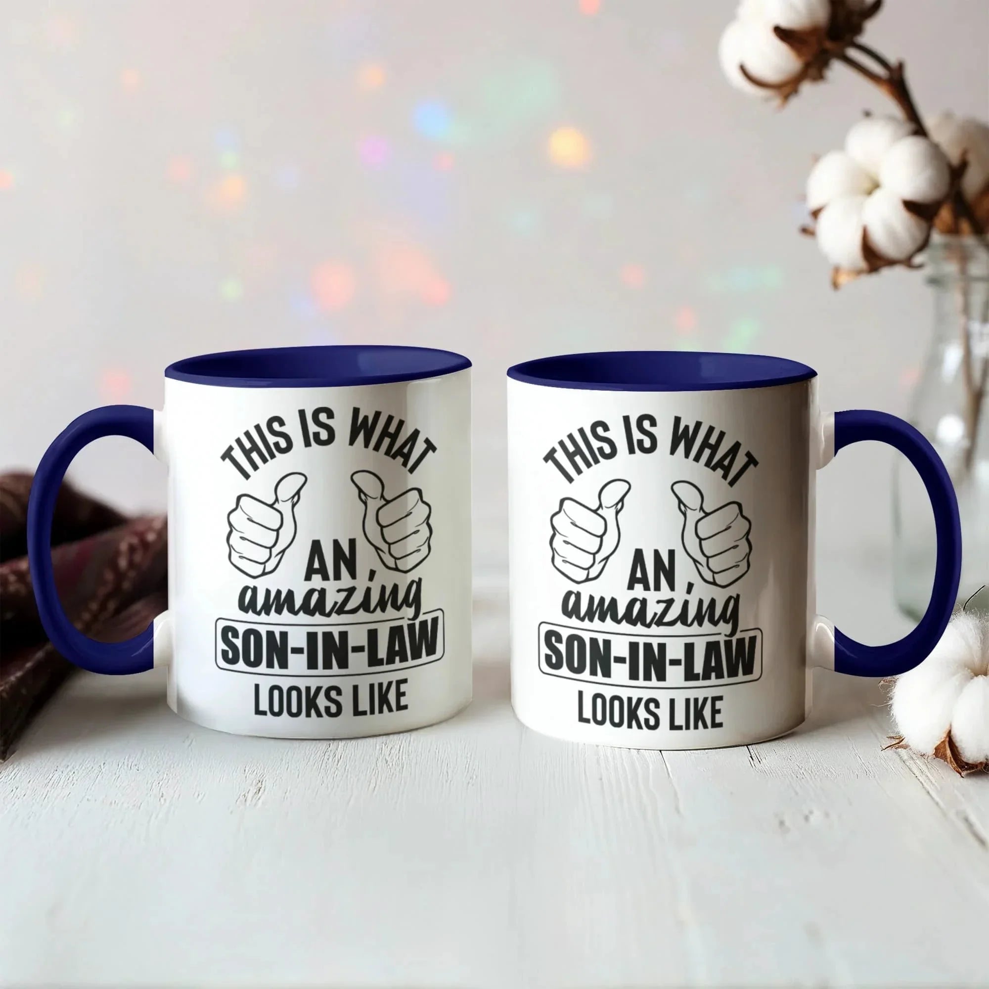 This Is What an Amazing Son-In-Law Looks Like – Two-tone Color Accent Ceramic Coffee Mug
